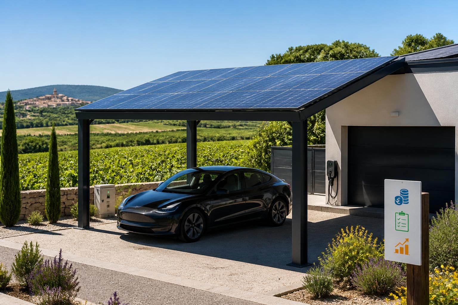 Carport solaire dans l’hérault : quel prix, quelles autorisations et quelle rentabilité réelle en 2026 ?