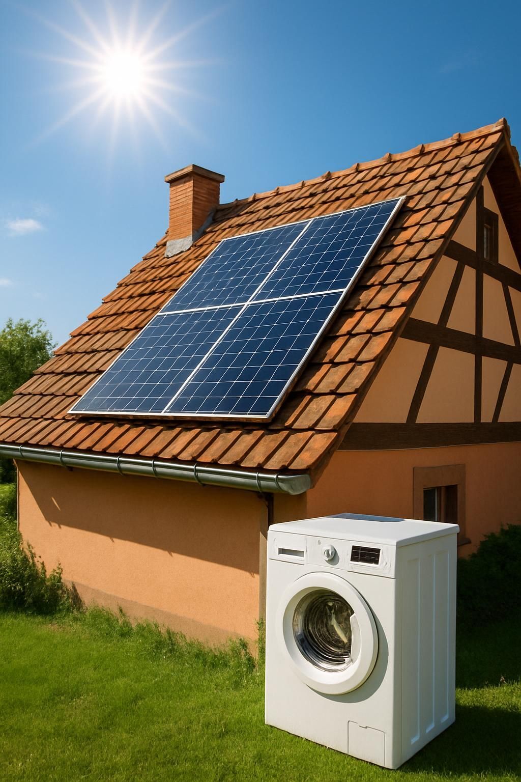 Découvrez comment alimenter votre lave-linge grâce à l'énergie solaire, une solution écologique et économique pour réduire votre consommation électrique.