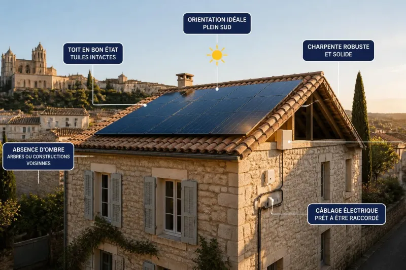 Installer des panneaux solaires sur une maison ancienne à béziers : les points clés à vérifier avant la pose