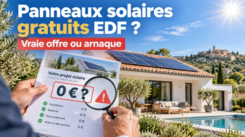 Panneaux solaires gratuits EDF en 2026 : vraie offre ou arnaque ?