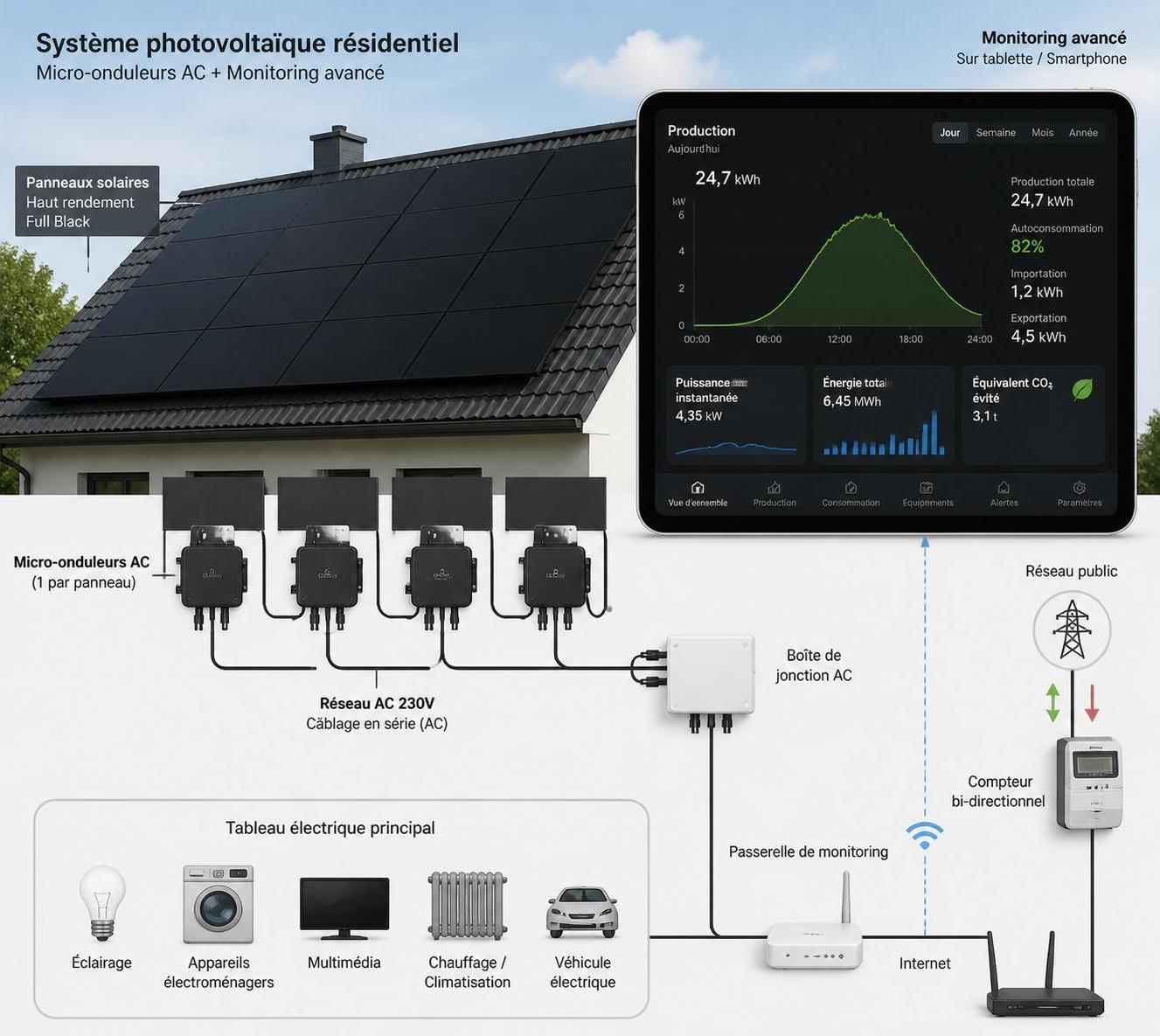 découvrez notre guide complet pour choisir des panneaux solaires sunpower / maxeon, alliant performance très haut de gamme et monitoring avancé pour une énergie solaire optimale.